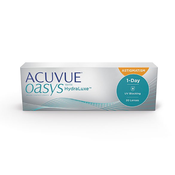 ACUVUE OASYS® 1-Day with HydraLuxe™ Technology for Astigmatism