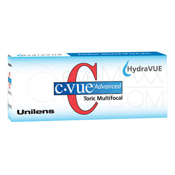 Unilens C-VUE Advanced HydraVUE Toric Multifocal Contact Lenses